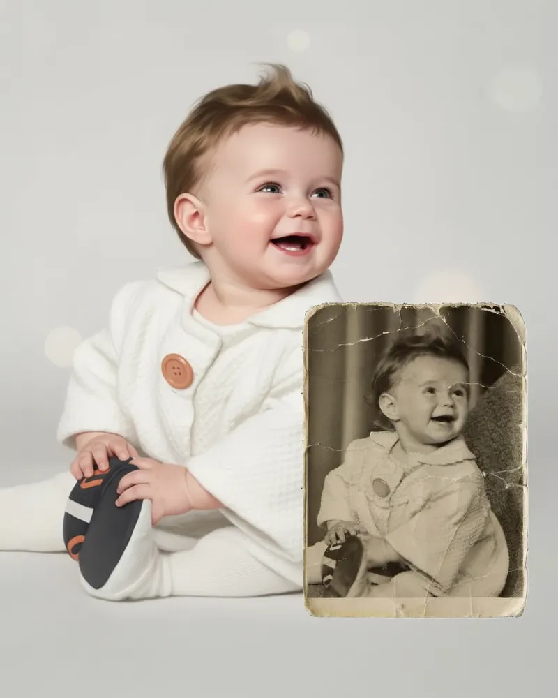 Ultra-realistic recreation of an old vintage photo, keeping…