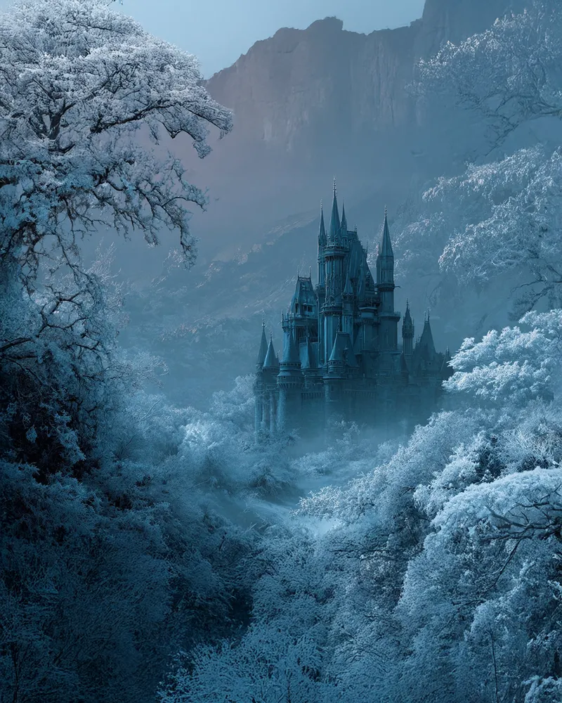 [SUBJECT] envisioned in a Frosted Fantasy Realm, where snowf…