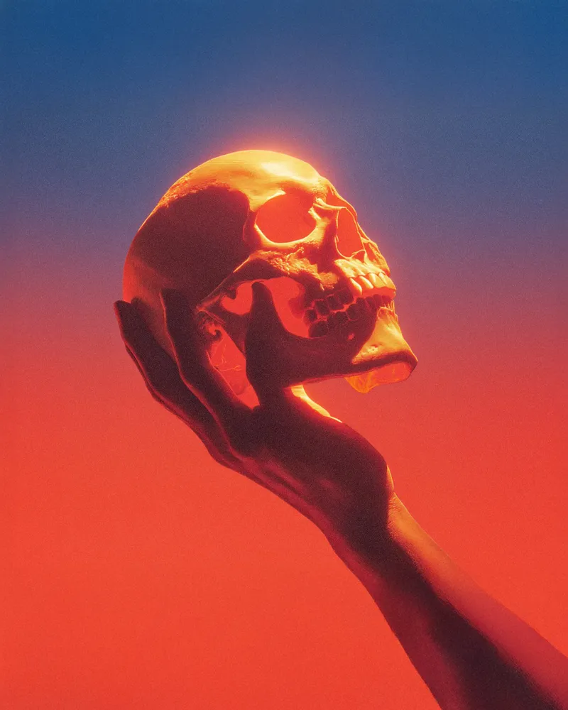 glowing sphere hovering above palm of a hand, techno energy…